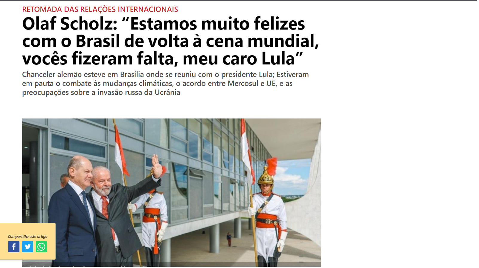 VÍDEO: A Volta do Brasil à Politica do Mundo.