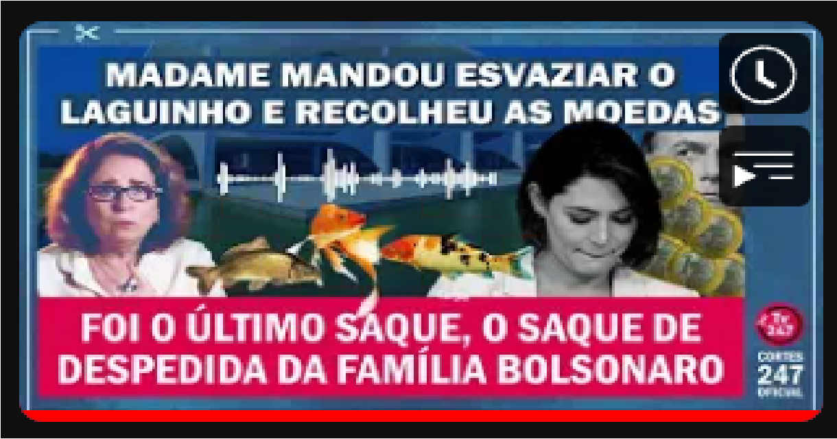 Madame mandou esvaziar o laguinho e recolheu as moedas