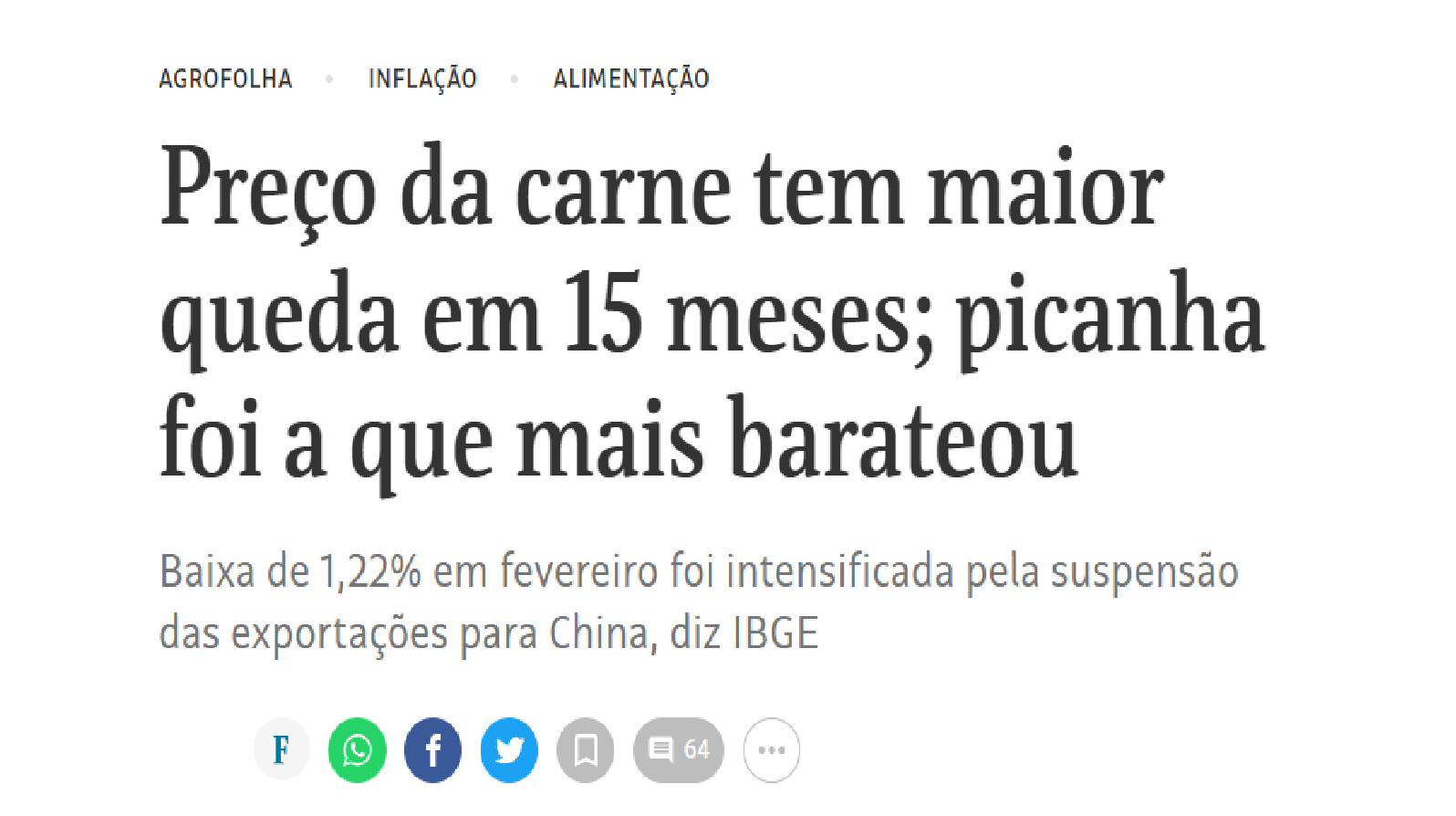 Efeito Lula: Preço da picanha e do filé mignon despenca nos supermercados