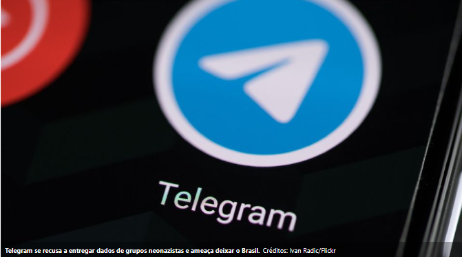Telegram se recusa a entregar dados de grupos neonazistas e ameaça deixar o Brasil