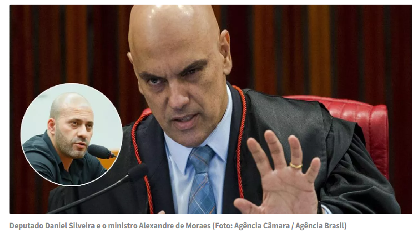 Moraes determina cumprimento imediato da pena de Daniel Silveira em regime fechado
