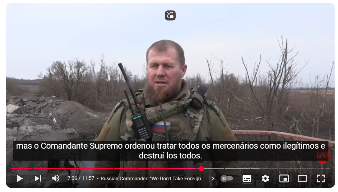 Akhmat: Mercenários estrangeiros não serão poupados (vídeo)