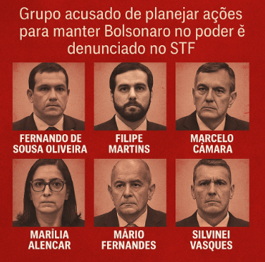 Gonet lista ficha de acusados e exige julgamento do núcleo 2 do golpe: Cada um teve papel no crime🔥