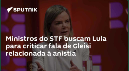 Anistia a golpistas: O STF e a derrapada de Gleisi