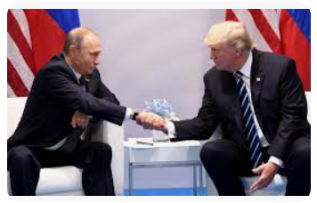 Trump e Putin definindo o fim da guerra sozinhos