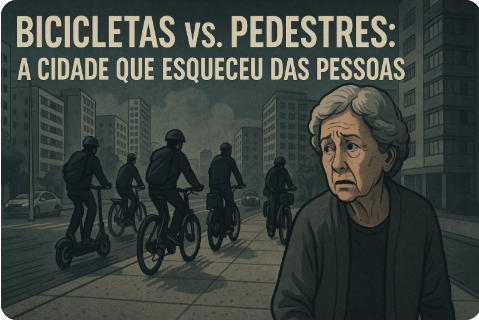 Bicicletas x Pedestres: Niterói Esqueceu das Pessoas