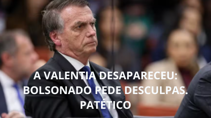 A Valentia Desapareceu: Bolsonaro Pede Desculpas por Acusações Sem Prova Contra Ministros do STF