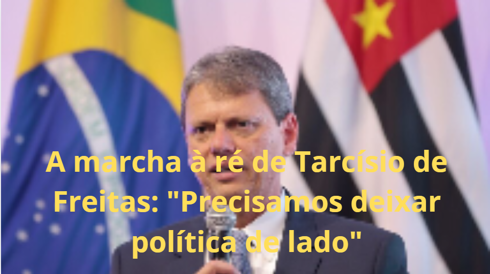 “Precisamos deixar política de lado”, diz Tarcísio sobre tarifaço