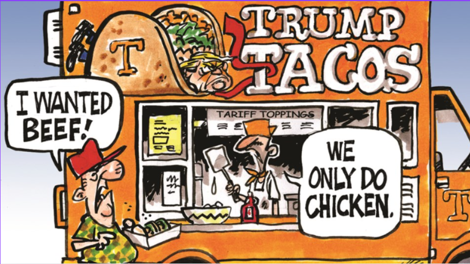 Trump “TACO”: O Amarelão das Tarifas e o Tiro no Pé