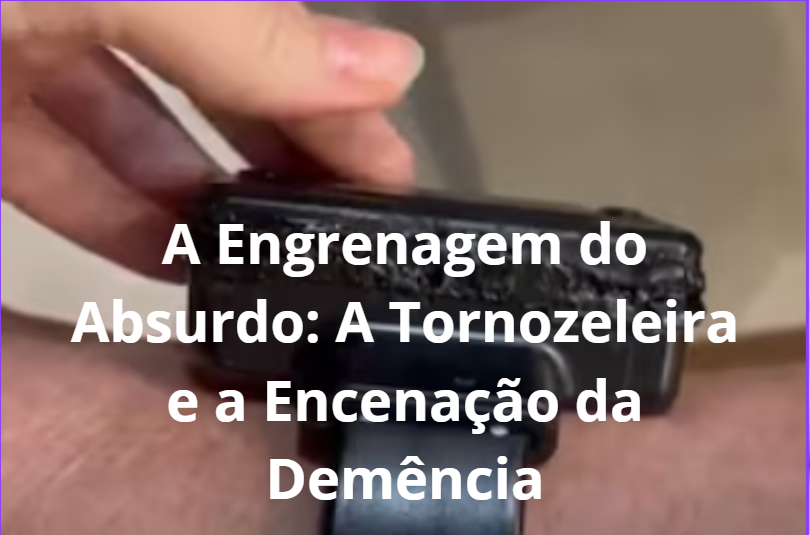 A Engrenagem do Absurdo: A Tornozeleira e a Encenação da Demência
