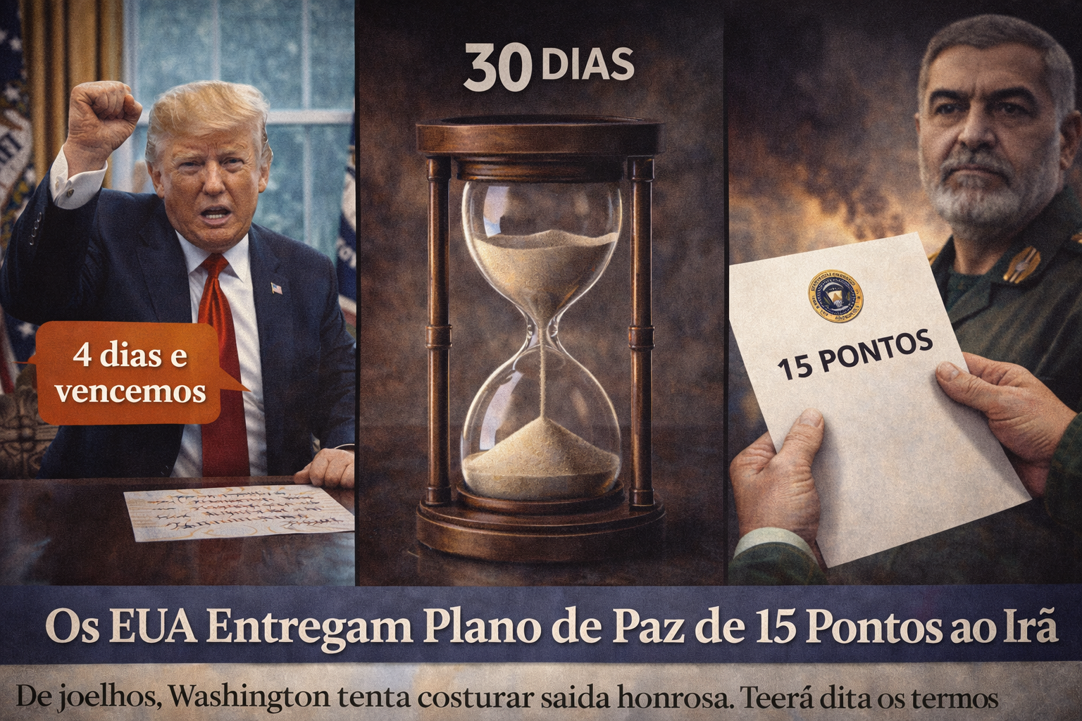 (VÍDEO): Os EUA Entregam Plano de Paz de 15 Pontos ao Irã